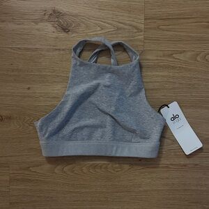 Alo Yoga Alosoft Iconic 90's Capri in Athletic Heather Grey size S- NWT